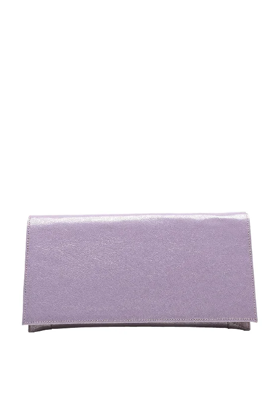 Bioeco by Arka Shimmer Clutch Bag, purple