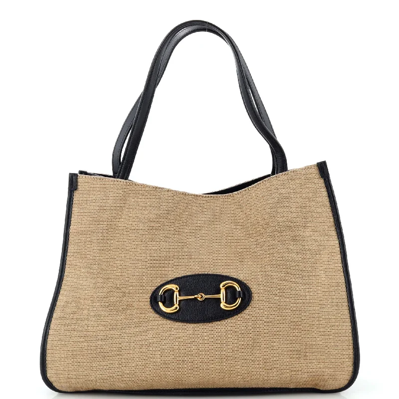 Horsebit 1955 Tote Canvas and Leather Medium