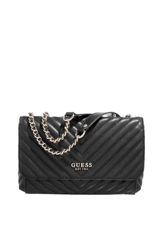 Guess Keillah Crossbody Flap Bag, Black