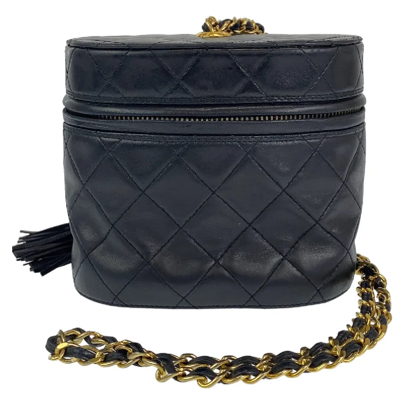 Chanel Vintage Lambskin Fringe Crossbody Bag