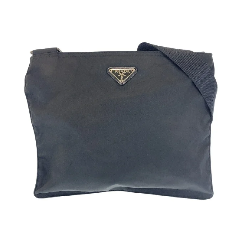 Prada Nylon Tessuto Triangle Logo Shoulder Bag