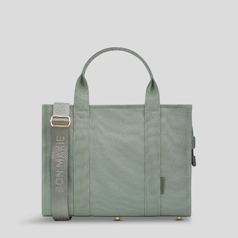 Small Bon Vivant Structured Tote Bag -- Mini Tote Sage