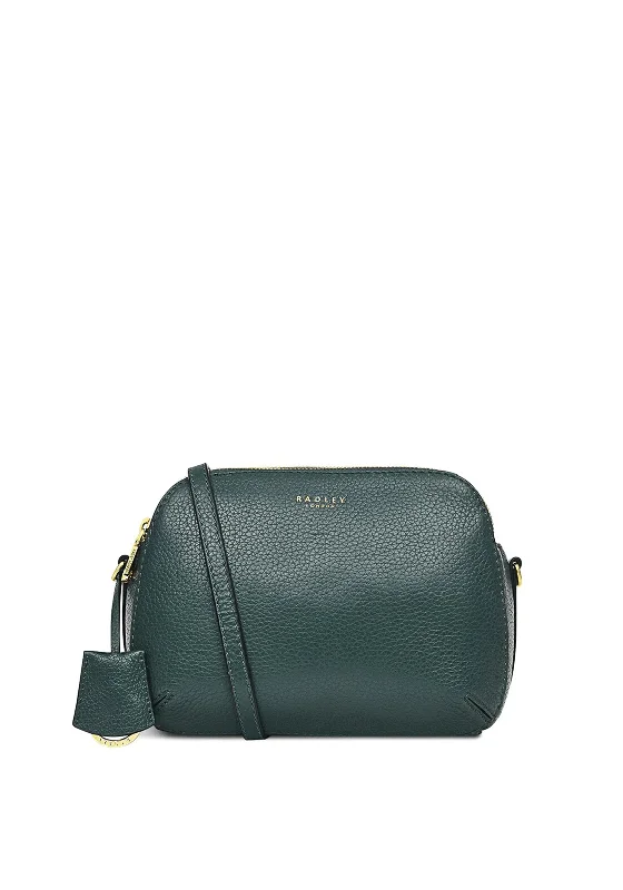 Radley Dukes Place Medium Zip-Top Cross Body Bag, Cedar Green