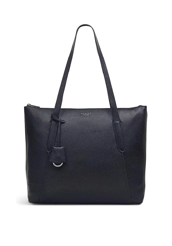 Radley Wood Street 2.0 Large Zip Top Tote Bag, Black