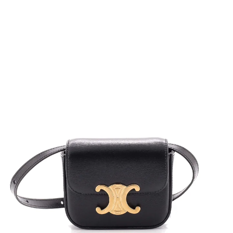 Triomphe Shoulder Bag Smooth Calfskin Mini