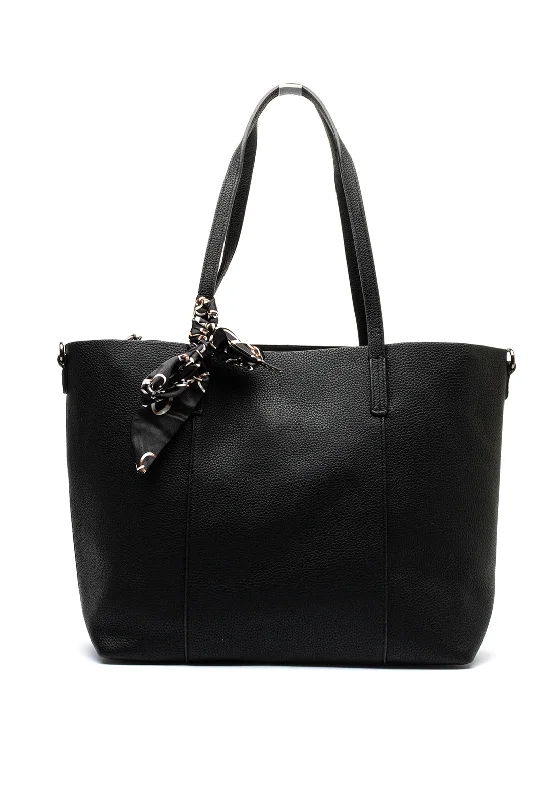 Zen Collection Ribbon Tote Bag, Black