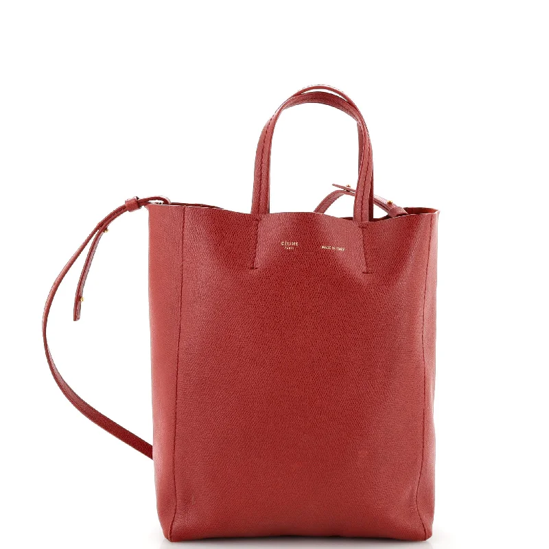 Vertical Cabas Tote Grained Calfskin Small