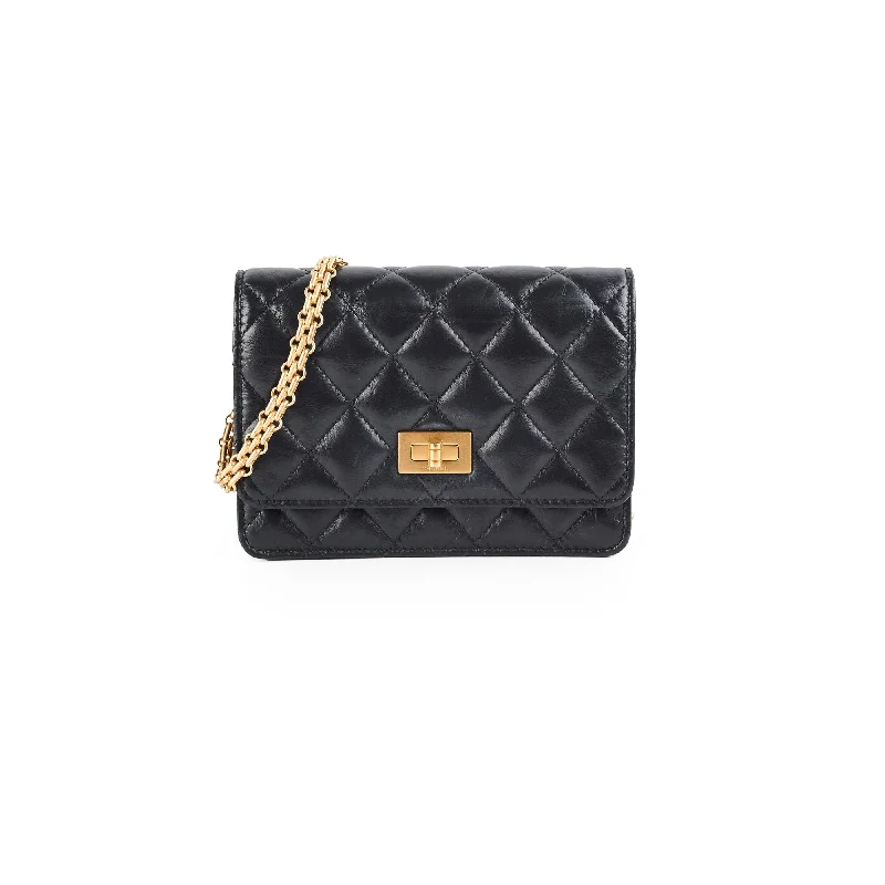 Chanel Reissue Mini Wallet on Chain WOC Black