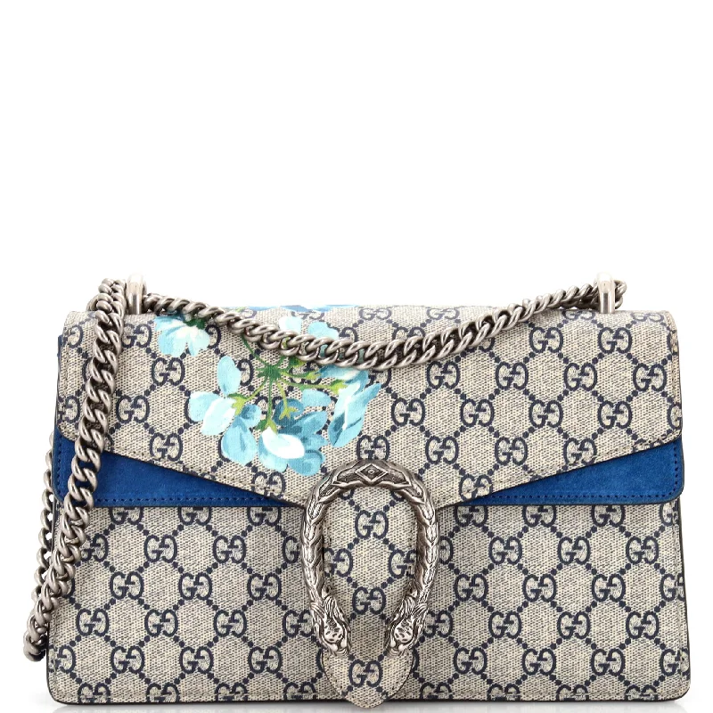 Dionysus Bag Blooms Print GG Coated Canvas Small