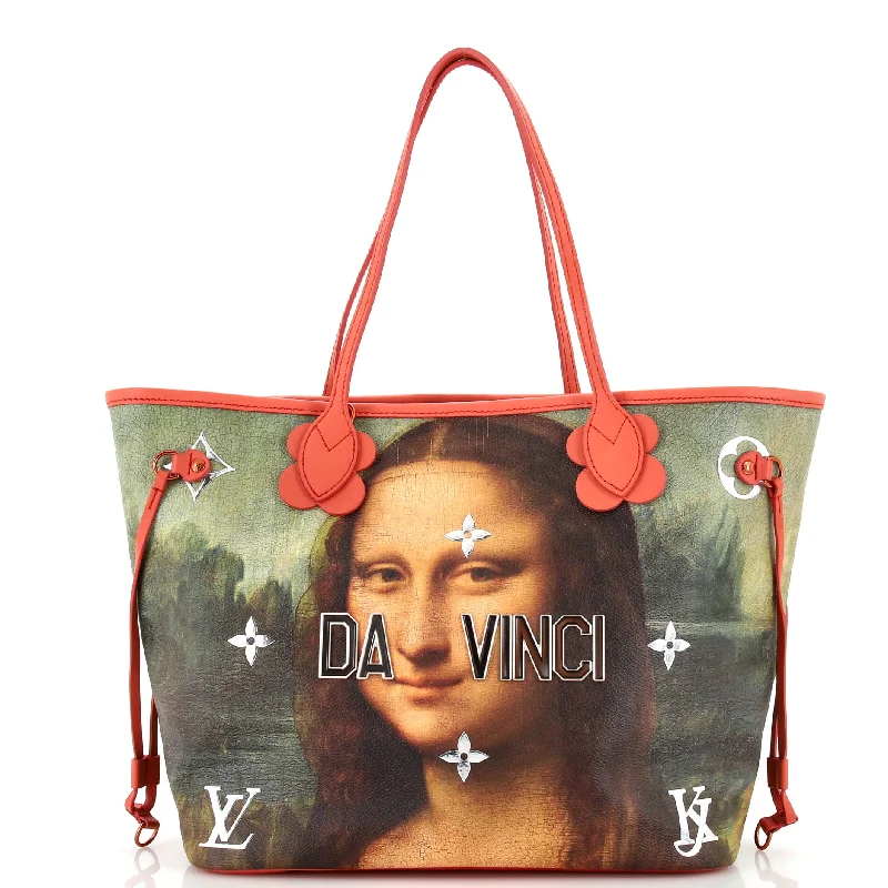 Neverfull NM Tote Limited Edition Jeff Koons Da Vinci Print Canvas MM