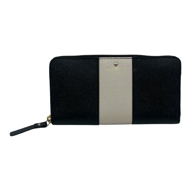 Wallet Designer By Kate Spade In Black & Cream, Size:Medium