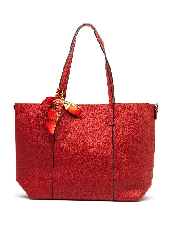 Zen Collection Ribbon Tote Bag, Red