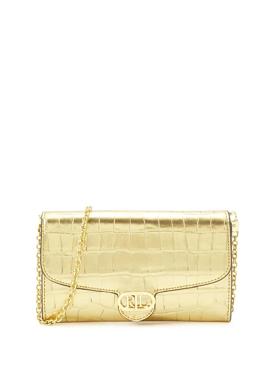 Ralph Lauren Adair Small Crossbody Bag, Modern Gold