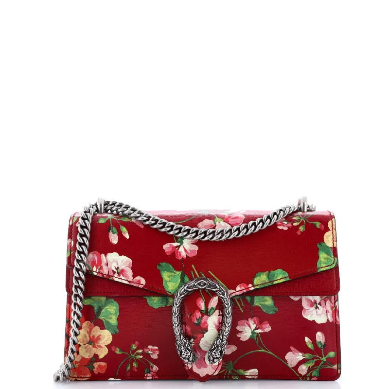 Dionysus Bag Blooms Print Leather Small