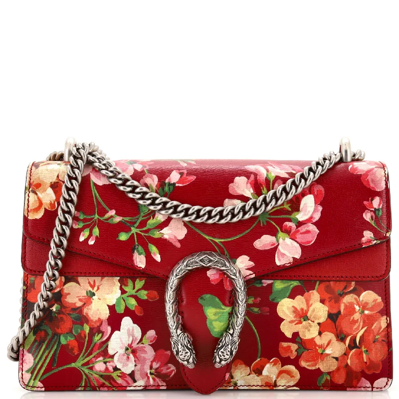 Dionysus Bag Blooms Print Leather Small