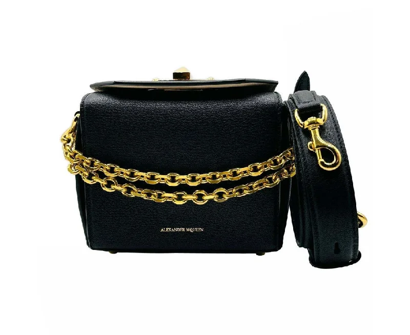 Alexander McQueen Women's  Leather  Chain Box 16 Crossbody Bag