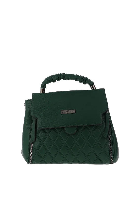 Zen Collection Geometric Quilted Grab Bag, Green