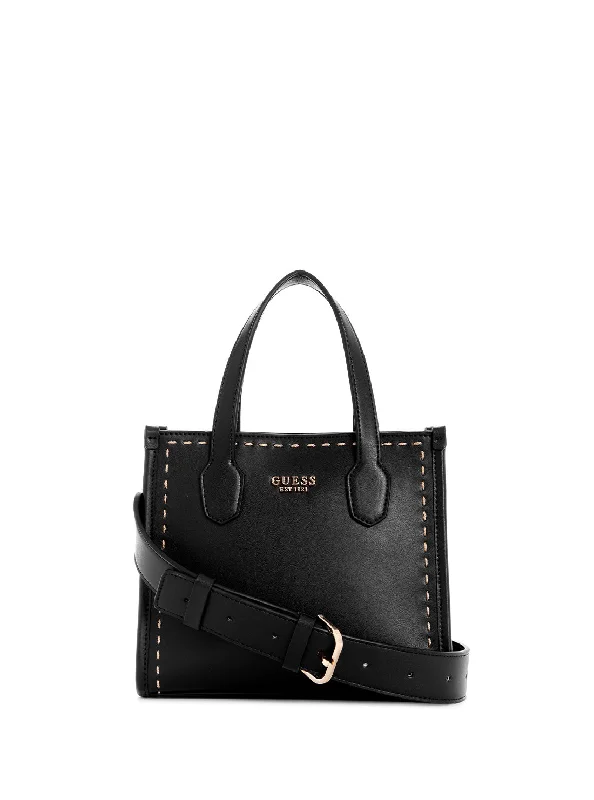 Black Silvana Mini Tote Bag