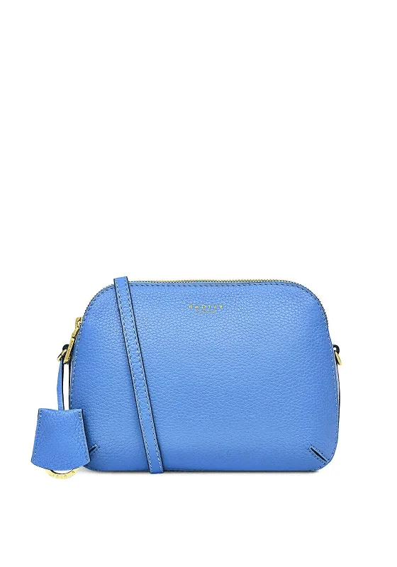 Radley Dukes Place Small Zip-Top Cross Body Bag, Blue