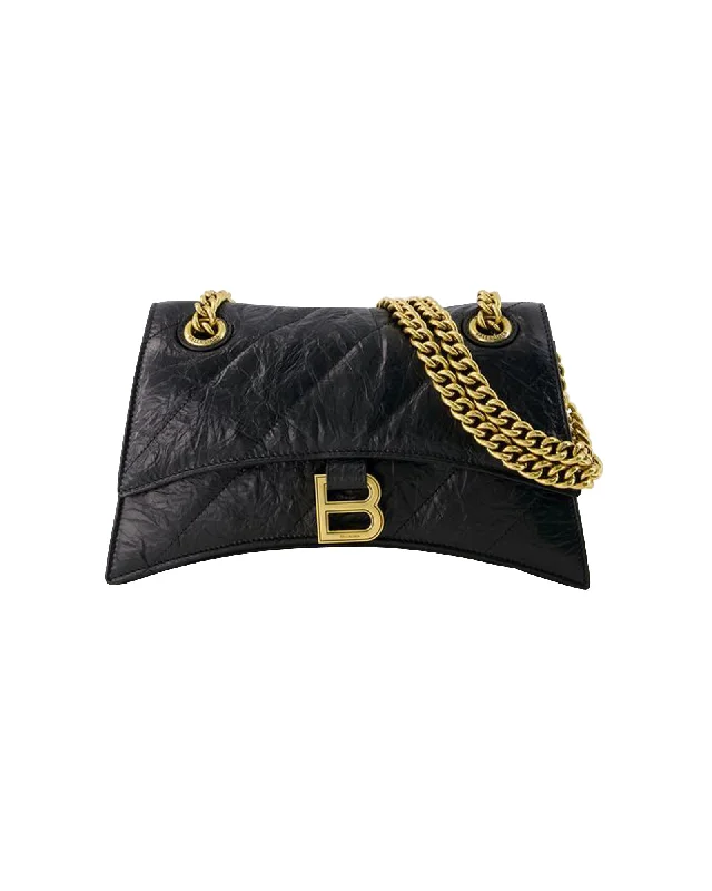 Crush Chain S Crossbody - Balenciaga - Leather - Black