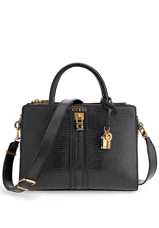 Guess Ginevra Elite Society Satchel, Black