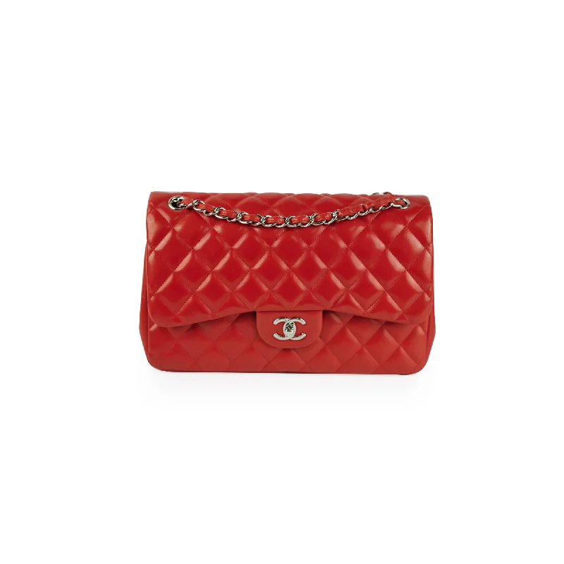 Chanel Jumbo Double Flap Red