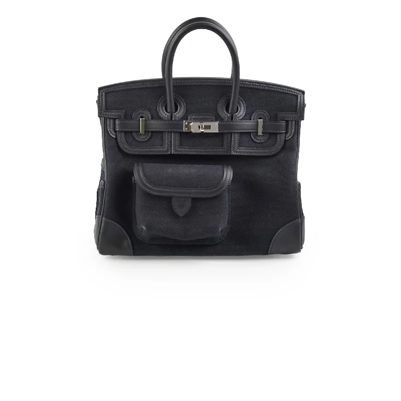 Hermes Birkin 25 Cargo Noir/Navy - Stamp U