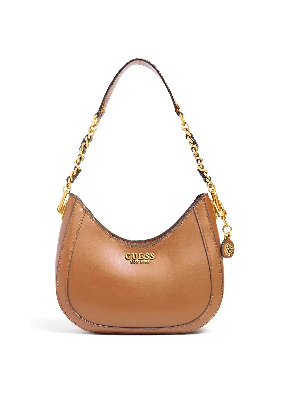 Guess Abey Small Shoulder Bag, Cognac