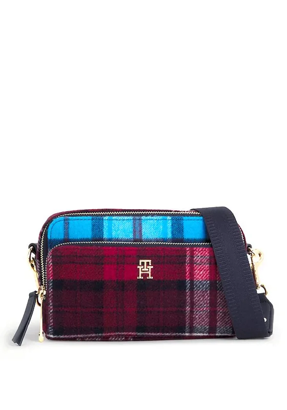 Tommy Hilfiger Iconic Tartan Crossbody Camera Bag, Check Clash