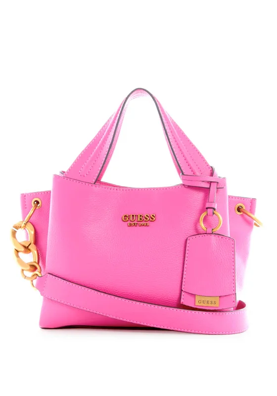 Guess Zed Pebbled Girlfriend Carryall, Fuschia