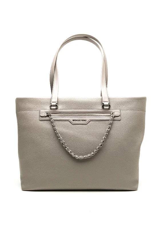 MICHAEL Michael Kors Slater Large Zip Tote, Pearl Grey