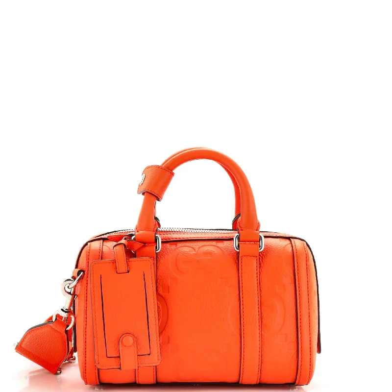 Duffle Bag Jumbo GG Embossed Leather Mini