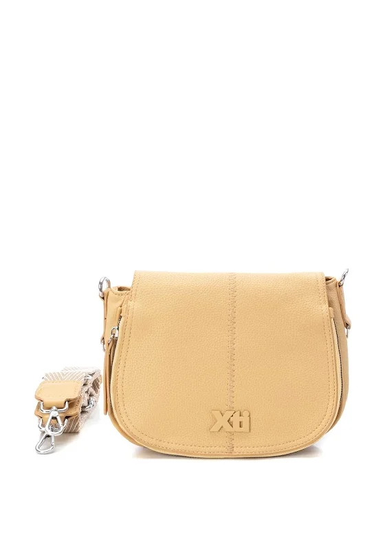 Xti Zip Detail Small Crossbody Bag, Amarillo