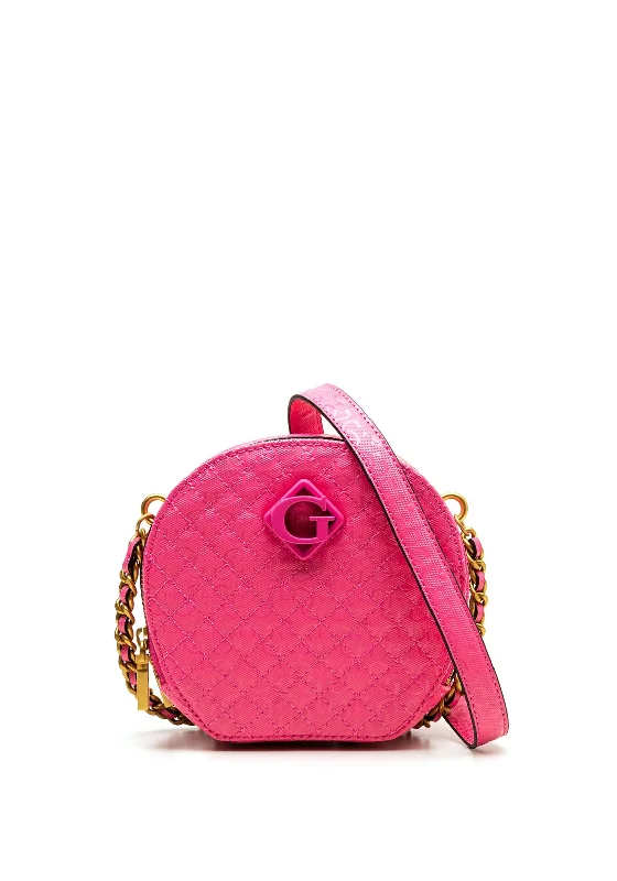 Guess Nerina Mini Round Crossbody Bag, Watermelon