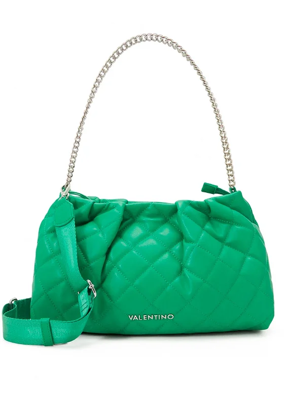 Valentino Handbags Ocarina Quilted Crossbody Bag, Verde