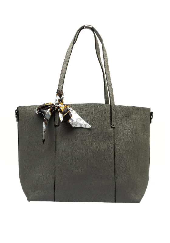 Zen Collection Ribbon Tote Bag, Grey