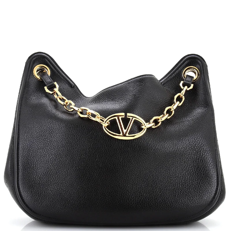 VLogo Moon Tote Leather Medium