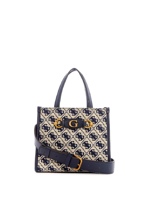 Navy Logo Izzy Mini Tote Bag