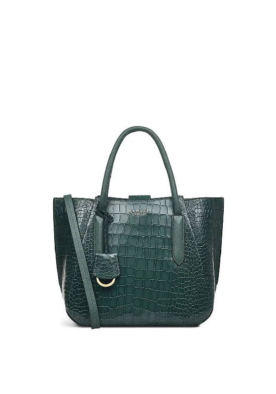 Radley Liverpool Street 2.0 Faux Croc Print Grab Bag, Green