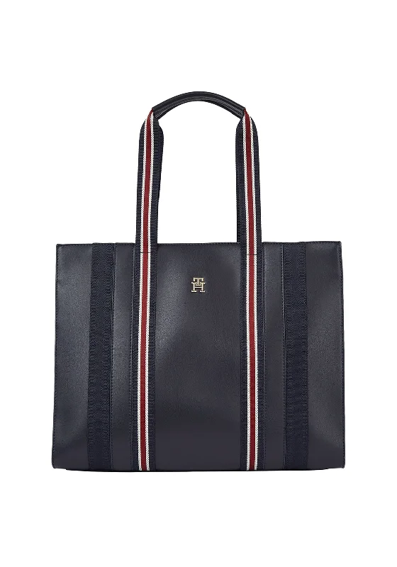 Tommy Hilfiger Signature Medium Tote Bag, Navy