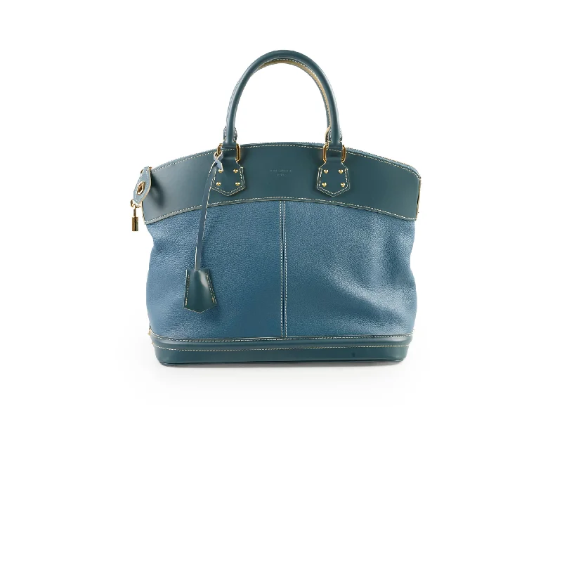 Louis Vuitton Suhali Lockit Blue Top Handle