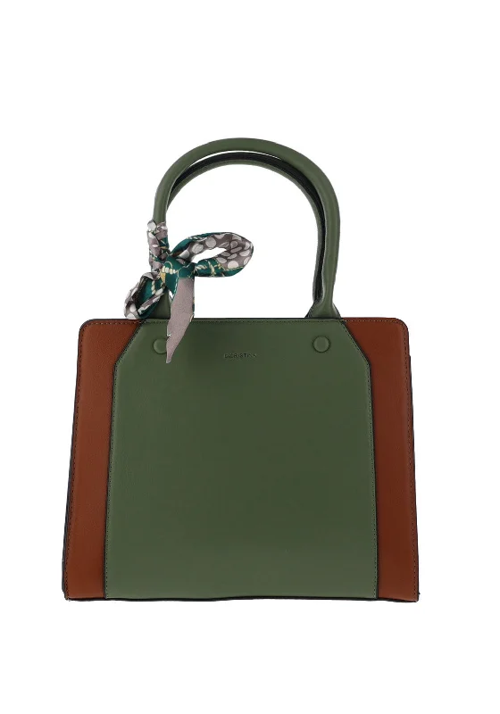 Zen Collection Two Tone Shoulder Bag, Green