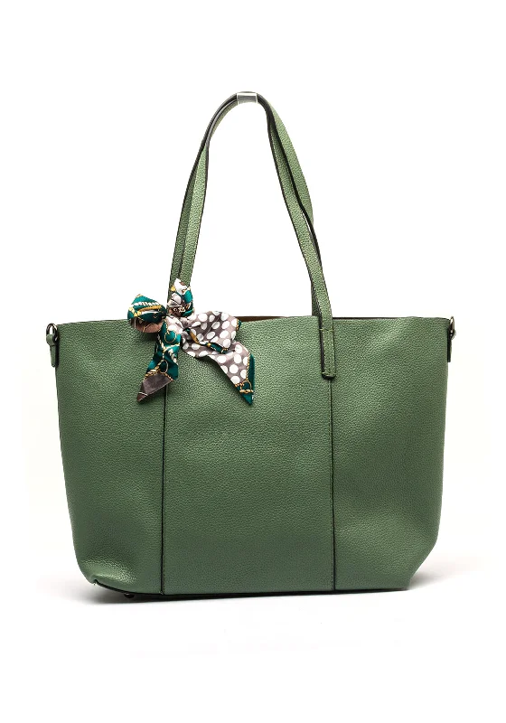 Zen Collection Ribbon Tote Bag, Green