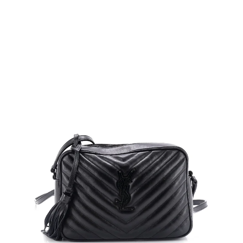 Lou Camera Bag Matelasse Chevron Leather Small