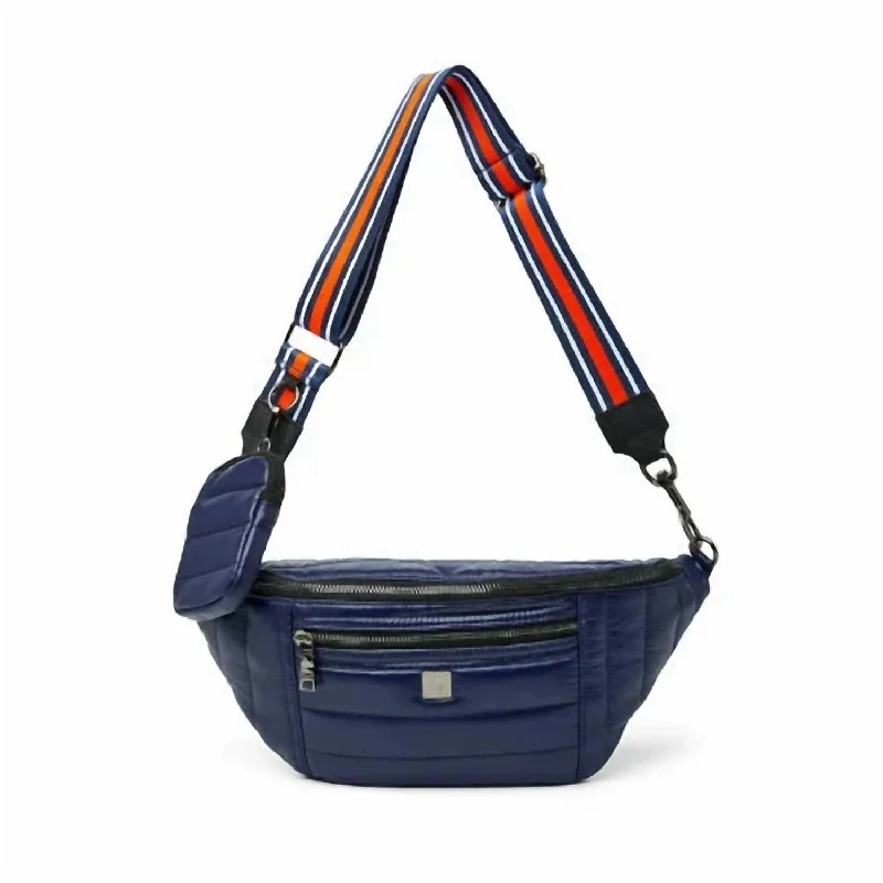 Sister Sling Bag In Shiny Navy