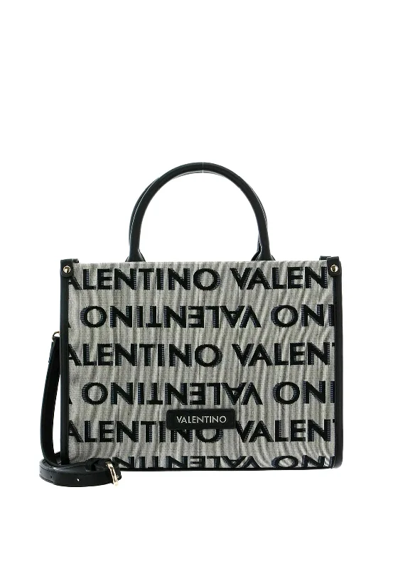 Valentino Handbags August Small Tote, Nero