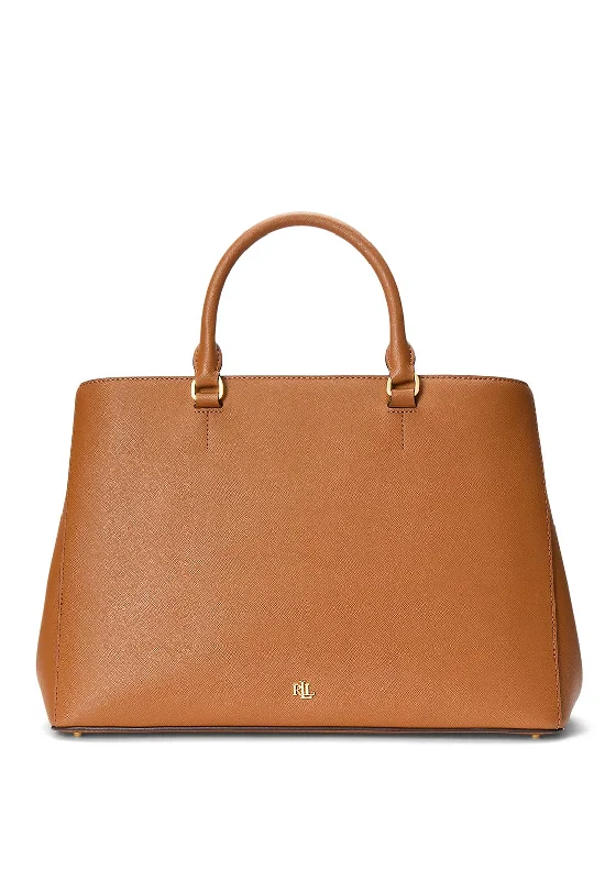 Ralph Lauren Large Hanna Satchel, Lauren Tan