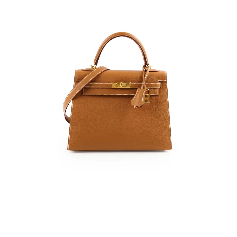 Hermes Kelly 25 Gold Epsom Z Stamp 2021