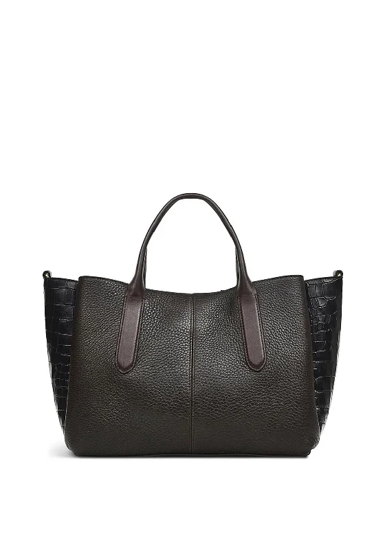 Radley Hillgate Place Faux Croc Grab Bag, Dark Oak