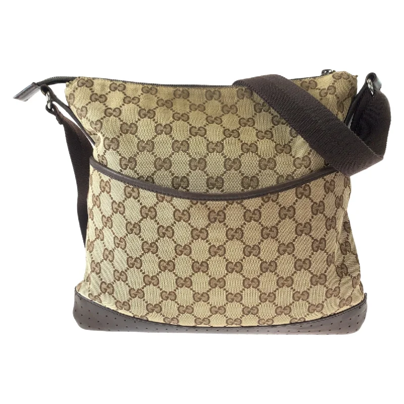 Gucci GG Canvas Leather Shoulder Bag